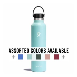 Hydro Flask 24oz standard mouth bottle, assorted colors available